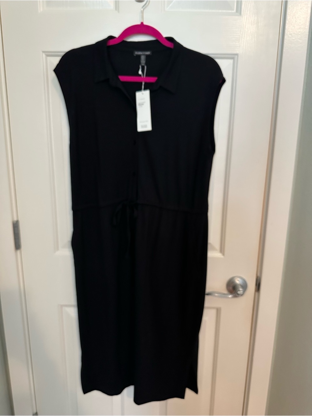 NWT Eileen Fisher Viscose Jersey Shirtdress, Size M
